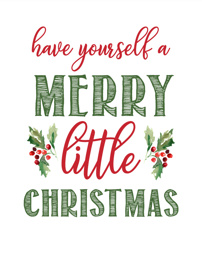 Merry Little Christmas Printable