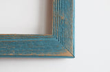 3 hole 8x10 Barnwood Vertical Collage Picture Frame. Ocean Blue Picture Frame. Distressed Picture Frames. Photo Frame. Rustic Frame. Collage