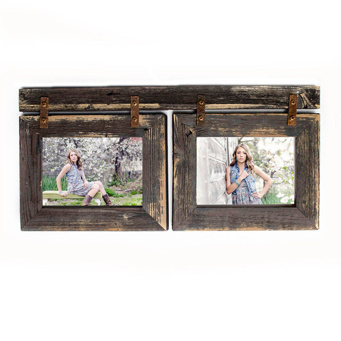 Multi Opening Picture Frame - Rustic Picture Frame - Multi Photo Frame- Collage Picture Frame - Distressed Rustic Picture Frames-Photo frame