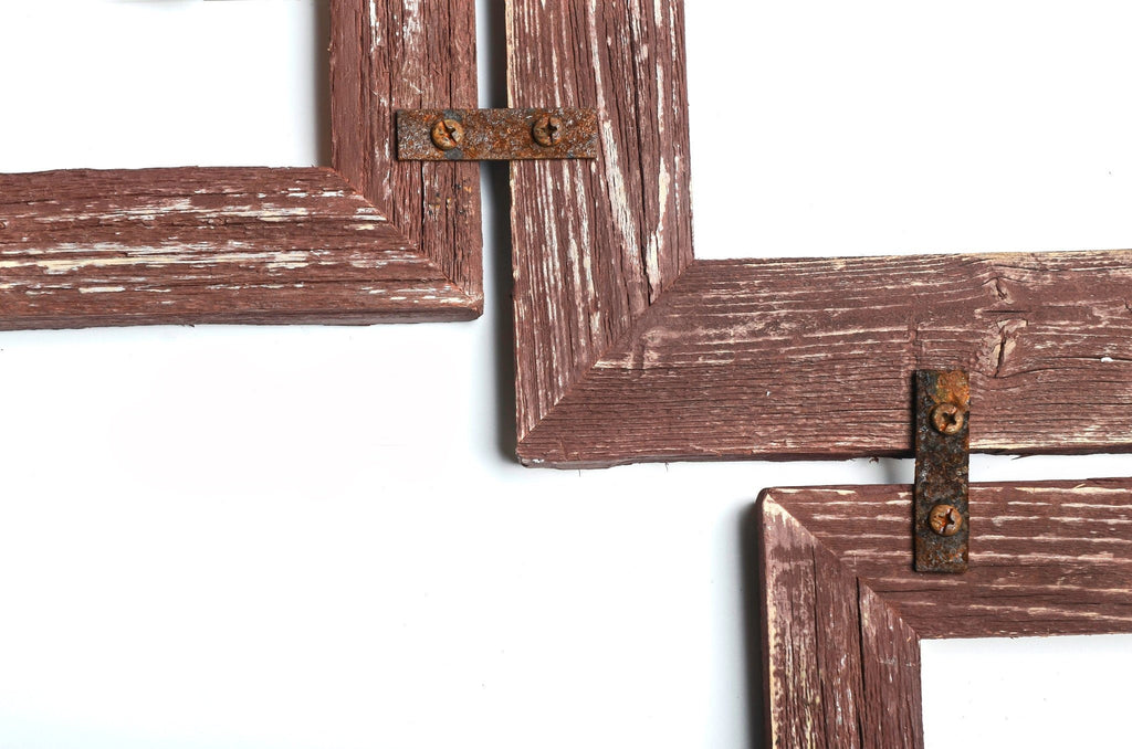 Barnwood Collage Frame. Multi Opening Frame. Rustic Picture Frame. Picture Frame Collage. Gray Picture Frame. Wood Picture Frame