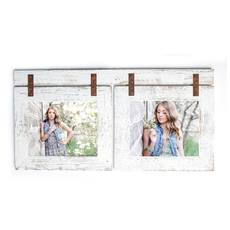 Barnwood Collage White Frame 2) 4x6 Multi Opening Frame-Rustic Picture –  Rusty Mill Decor
