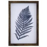 farmhouse wall decor, fern print wall hanging, wood sign, botanical print, fern print framed,  home decor sign, framed wood sign, fern,