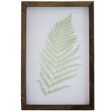 farmhouse wall decor, fern print wall hanging, wood sign, botanical print, fern print framed,  home decor sign, framed wood sign, fern,