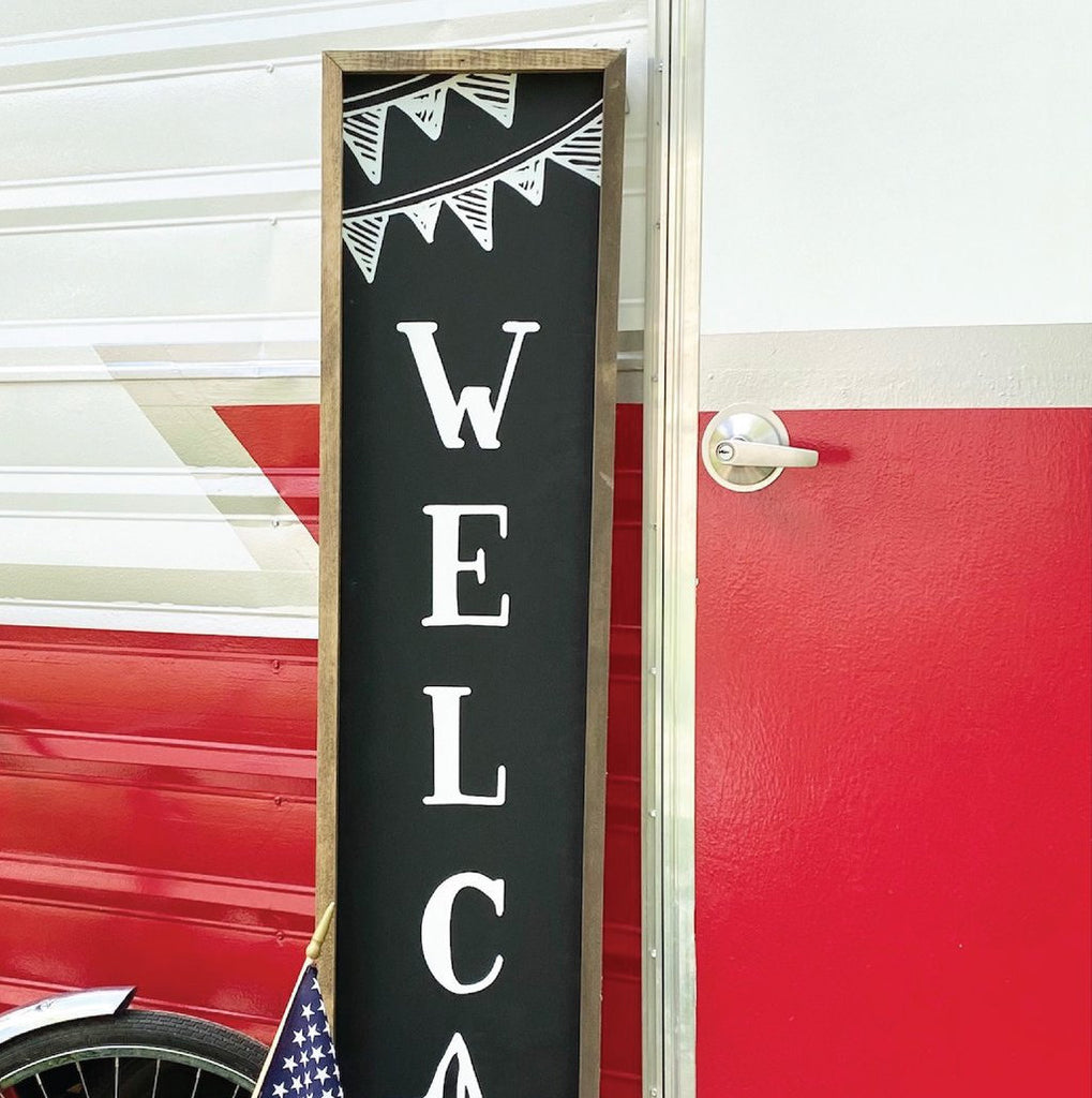 Welcome Porch Wood Sign