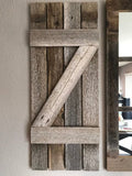 46"x 36" Farmhouse Wall Decor Window Mirror - Rustic Window Mirror - Rustic Mirror - Large Window Mirror - Window Pane Mirror