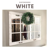 46"x 36" Farmhouse Rustic Mirror