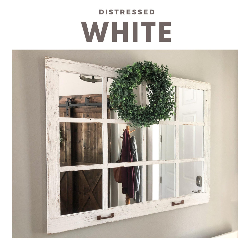 Farmhouse Wall Decor Rustic Mirror