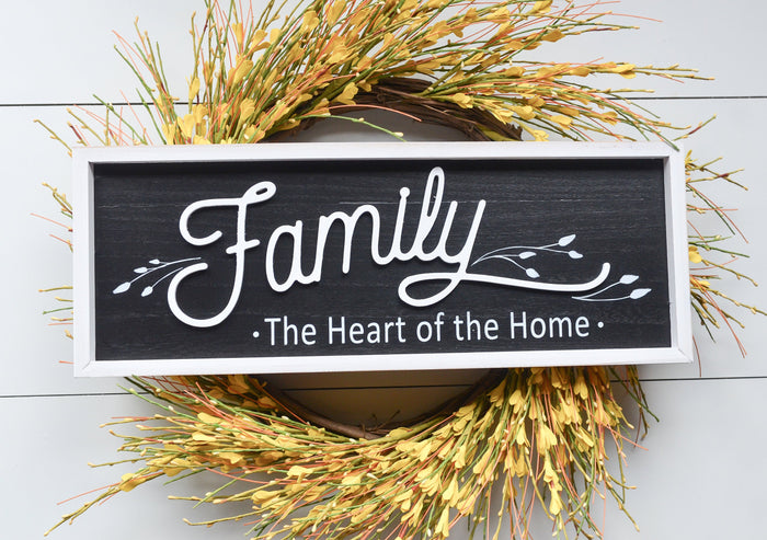 Family Sign, Family Wood Sign, Family Wall Decor, Thanksgiving Decor, Farmhouse Sign, Farmhouse Decor, Farmhouse Wall Decor, Wood Sign,