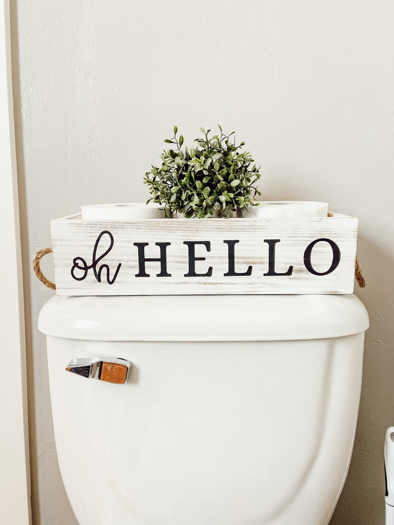 Two Sided Centerpiece Tray, farmhouse decor, table centerpiece, table decor,  rustic centerpiece tray, Bathroom Decor, Toilet paper holder