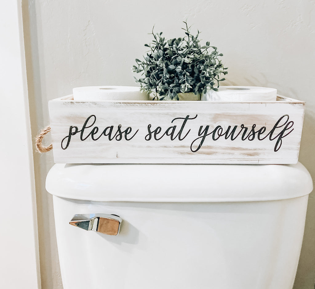 Two Sided Centerpiece Tray, farmhouse decor, table centerpiece, table decor,  rustic centerpiece tray, Bathroom Decor, Toilet paper holder