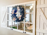 46"x 36" Farmhouse Wall Decor Window Mirror - Rustic Window Mirror - Rustic Mirror - Large Window Mirror - Window Pane Mirror