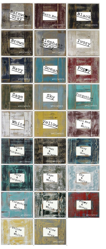 Barnwood Collage 3) 8x10 Multi Opening Frame-Rustic Picture Frame-Landscape or Portrait-Collage Frame-Collage Frame