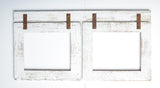 Barnwood Collage White Frame 2) 4x6 Multi Opening Frame-Rustic Picture Frame-Reclaimed-Cottage Chic-Collage Frame-Collage Frame-Shabby