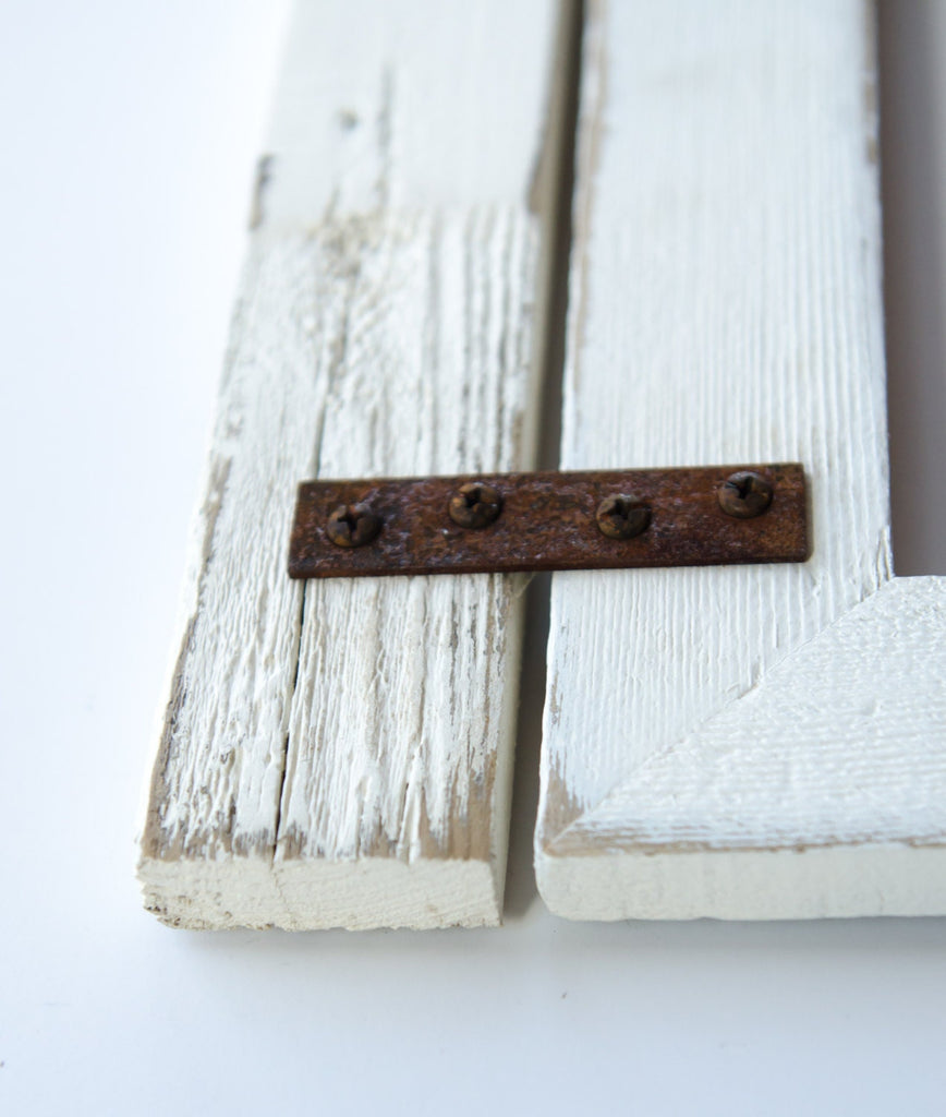 Barnwood Collage Ivory Frame 3) 5x7 Multi Opening Frame-Rustic Picture Frame-Reclaimed-Landscape or Portrait-Collage Frame-Collage Frame