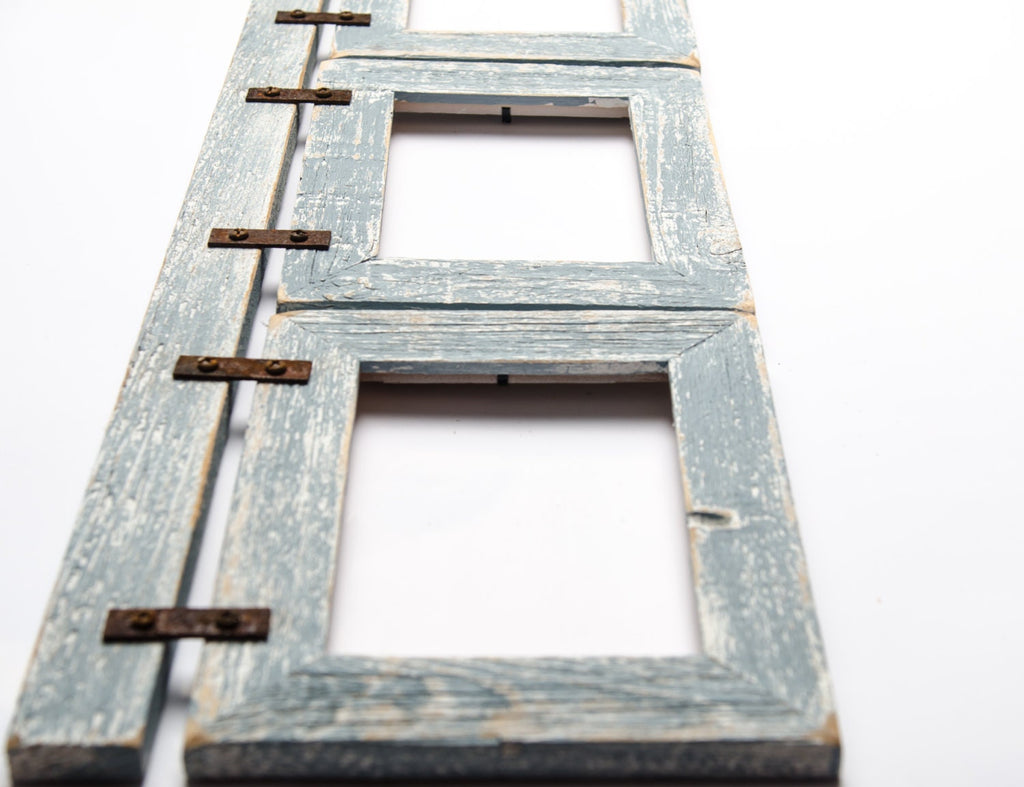 3 hole 5x7 Multi Opening Collage Picture Frame - Rustic Picture Frame - Farmhouse Frame - Rustic Frames -