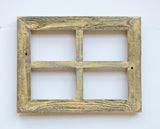 2" 4 hole 8x10 Barn Window Collage Picture Frame-Yellow & Gray-Distressed Frame-Collage Frame-Picture Frames-Wedding Gift-Reclaimed