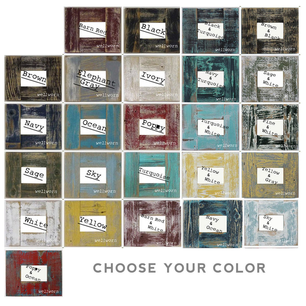 Barnwood Corner Color Samples - Choose your color before you purchase