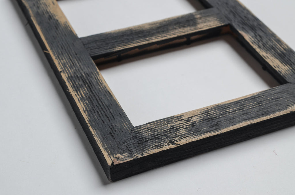 2&quot; 2 hole 8x10 Barnwood Vertical Collage Picture Frame -